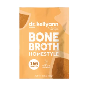 Dr. Kellyann Homestyle Bone Broth with 16G of Protein from a juice cleanse