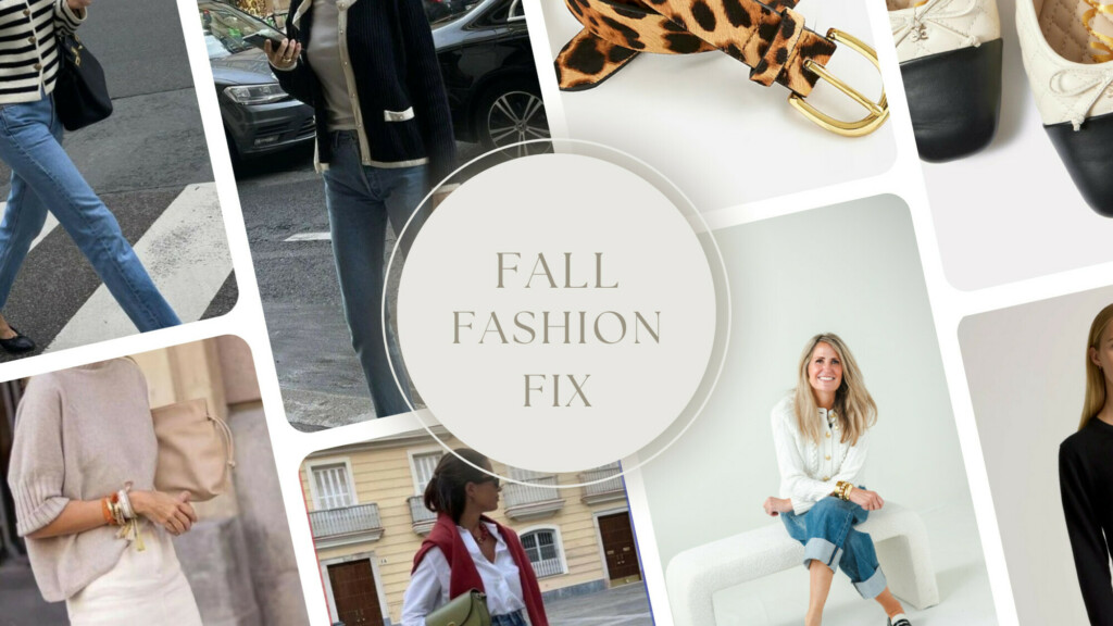 Fall fashion inspiration collage with Melissa Nelson