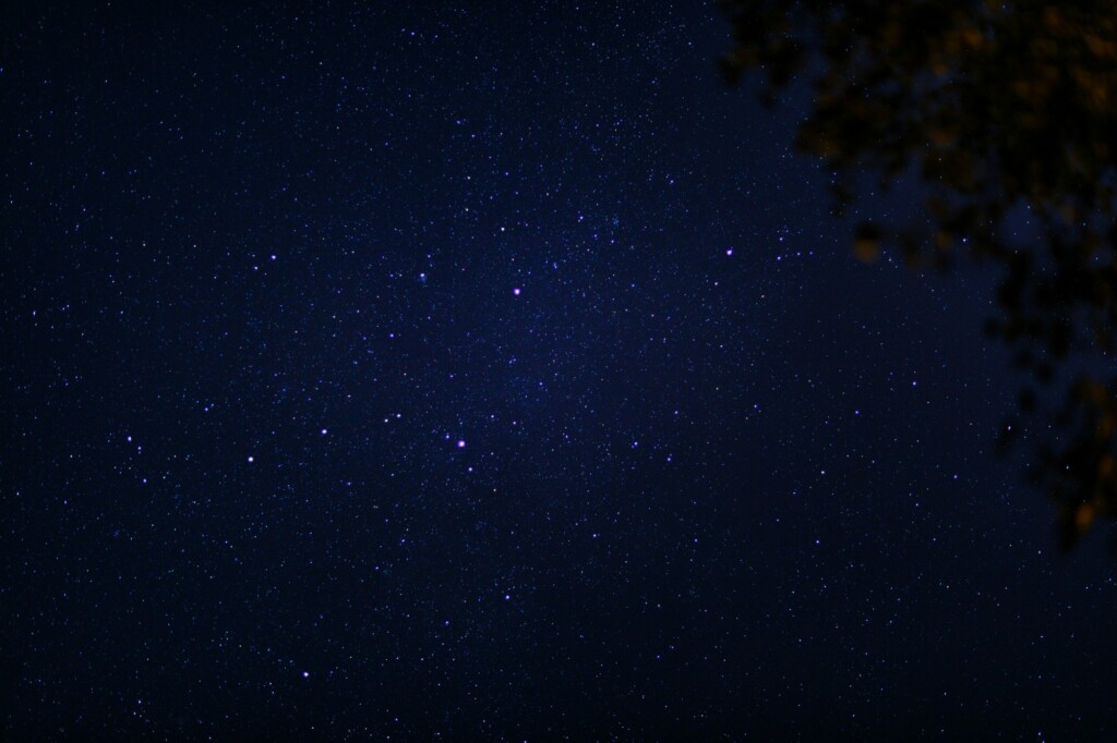 A starry sky for stargazing on your family friendly New Years eve