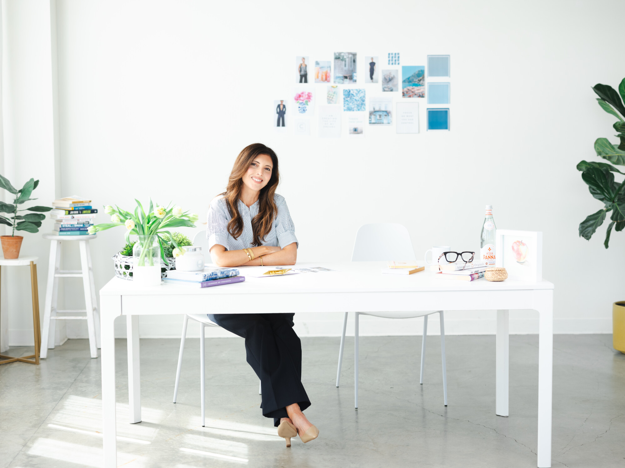 Danielle sitting at desk