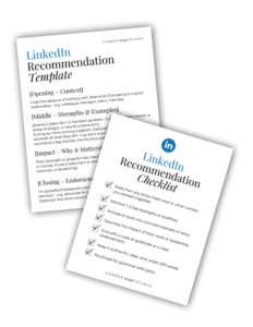 LinkedIn Recommendation Writing Template and Checklist Thumbnail