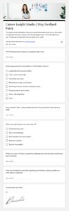 Career Insight Studio | Blog Feedback Form