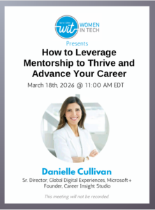 Women in Tech session poster