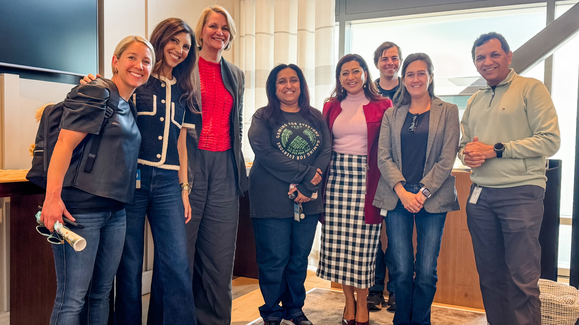 Group picture with Katy George