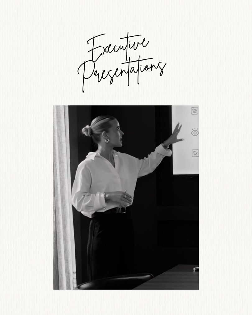 Executive Presentation Image Credit: explicar y dirigir